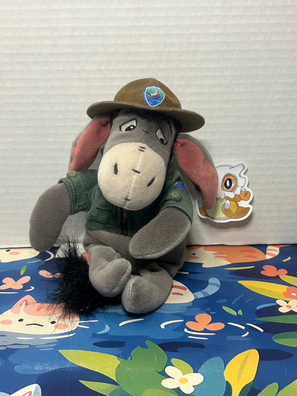 Disney Winnie the Pooh Eeyore Park Ranger Bean Bag Plush Stuffed Animal Toy Doll